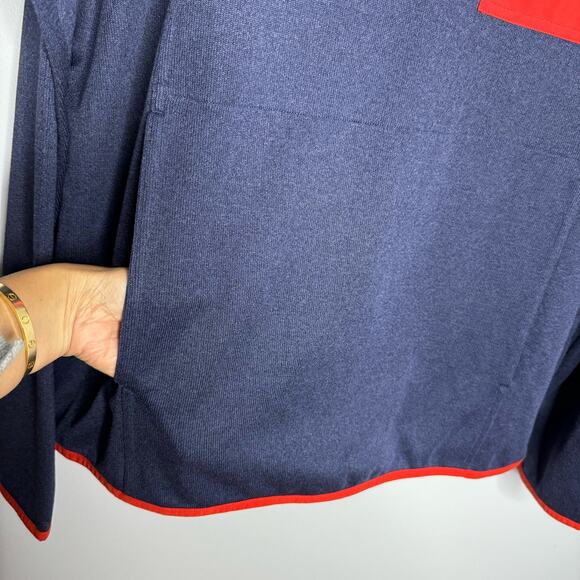 Duluth Trading Men's River Falls Snap Mock Pullover Snap Relaxed Fit Blue XL - Picture 3 of 8